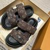 Thick-soled magic summer new fashion casual flat-bottomed open-toed slippers women's beach shoes