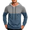 Men's Casual Hoodie with Pocket Drawstring Loose Fit Printed Sweatshirt