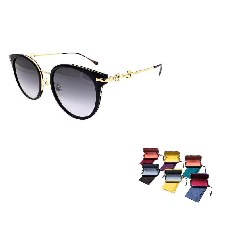 

GUCCI 1955 Horsebit Collection Modern Vintage Sunglasses Women s Black Gold/Grey Gradient F