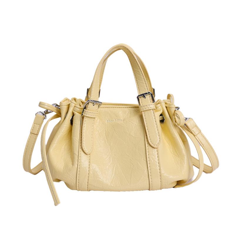 New Light Luxury Niche Crossbody Bag with Fashionable Texture, Single Shoulder Bag for Commuting, Large Capacity Handheld Bucket Bag