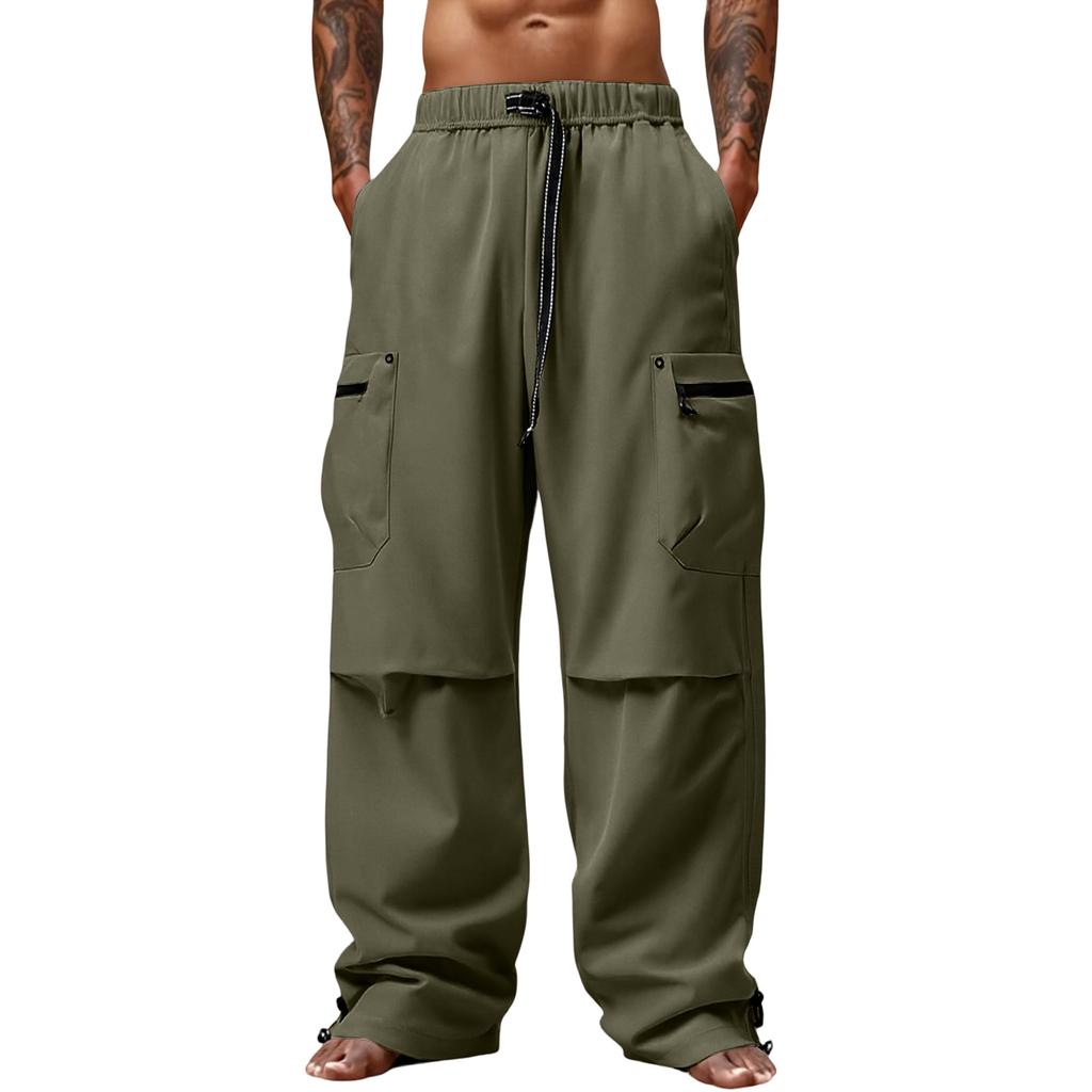 Men's Outdoor Sports Loose Big Pocket Workwear Trousers