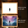 Yousheng LED Jesus Painting Night Light Dimmable Color Temperature Adjustable Decorative Illuminated 4D LED Painting Bedside Lamp