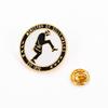 The Ministry of Silly Walks Silly Walking Brooch, Round Alloy Badge Ornament