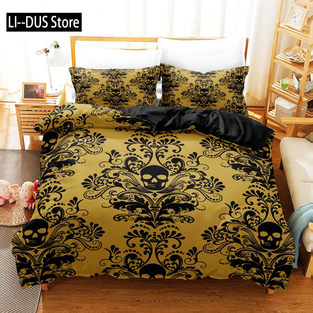 Skull Deadpool Duvet Cover Set 240x220 200x200 Bedding Set Twin Queen King Double Bed Linens Quilt Cover Bedclothes Big Hand