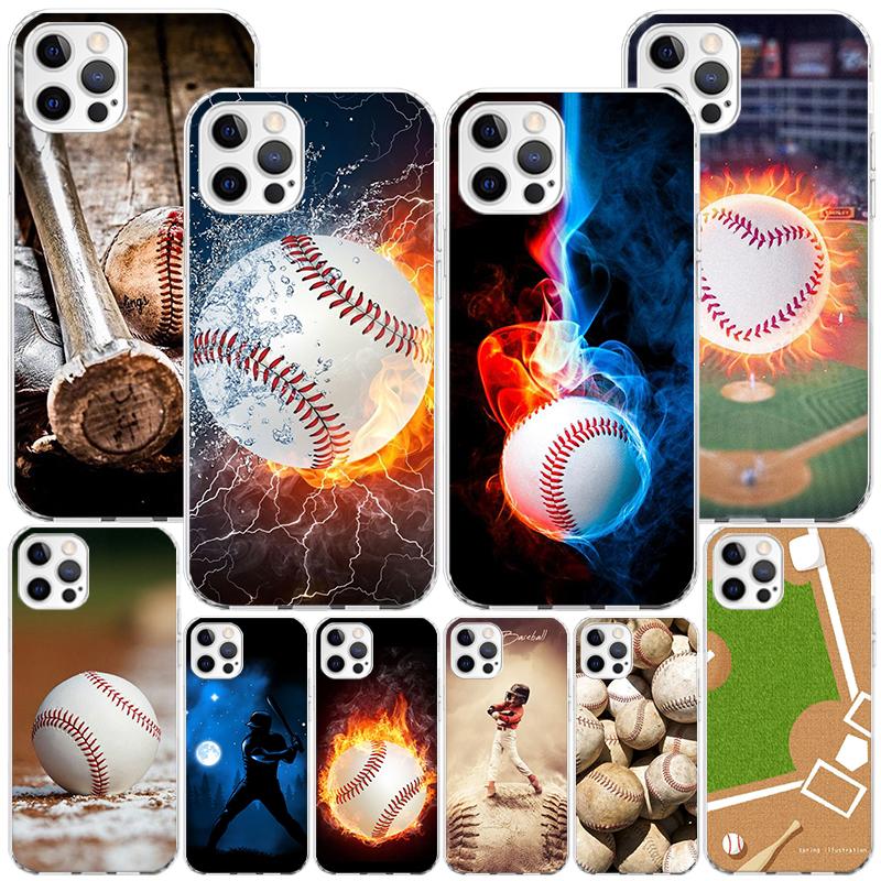 Baseball Sport Phone Case For iPhone 17 Air 16 Pro Max 16E 15 + 14 Plus 11 12 13 Mini 7 8 SE Gift Print Cover Fundas 17 Air 16 P