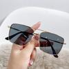 Rectangle Metal Frame Gradient Sunglasses Eyeglasses Colour Sunglasses for Women/Men