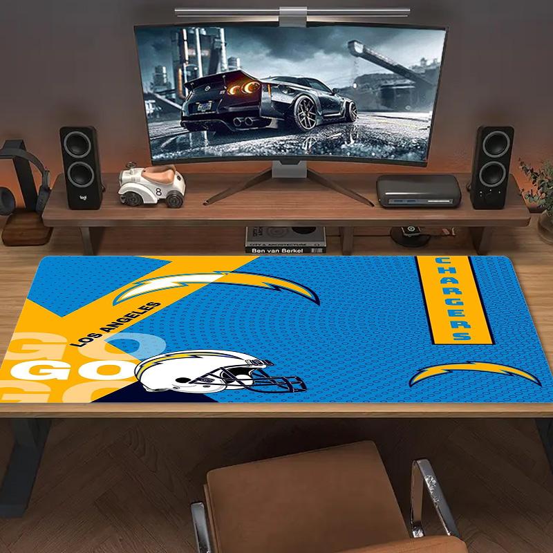 Los Angeles Chargers Color Mouse Pad Large Gaming Table Cushion Non-slip Laptop Tablet Big Mousepad XXL Mat Mini PC Playmat With Lock edge