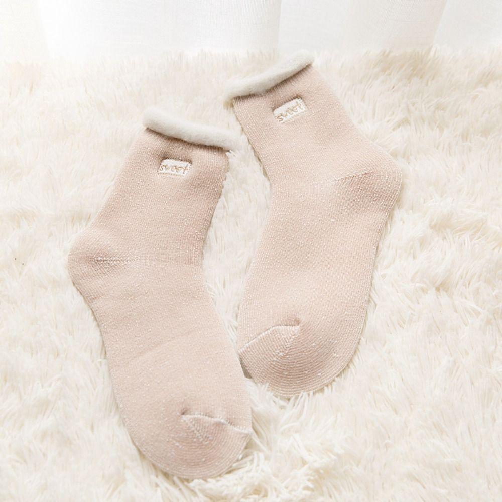 Super Thicker Mid-calf socks Thermal Warm Winter Plush Socks Women Socks Terry Socks Thick Hosiery