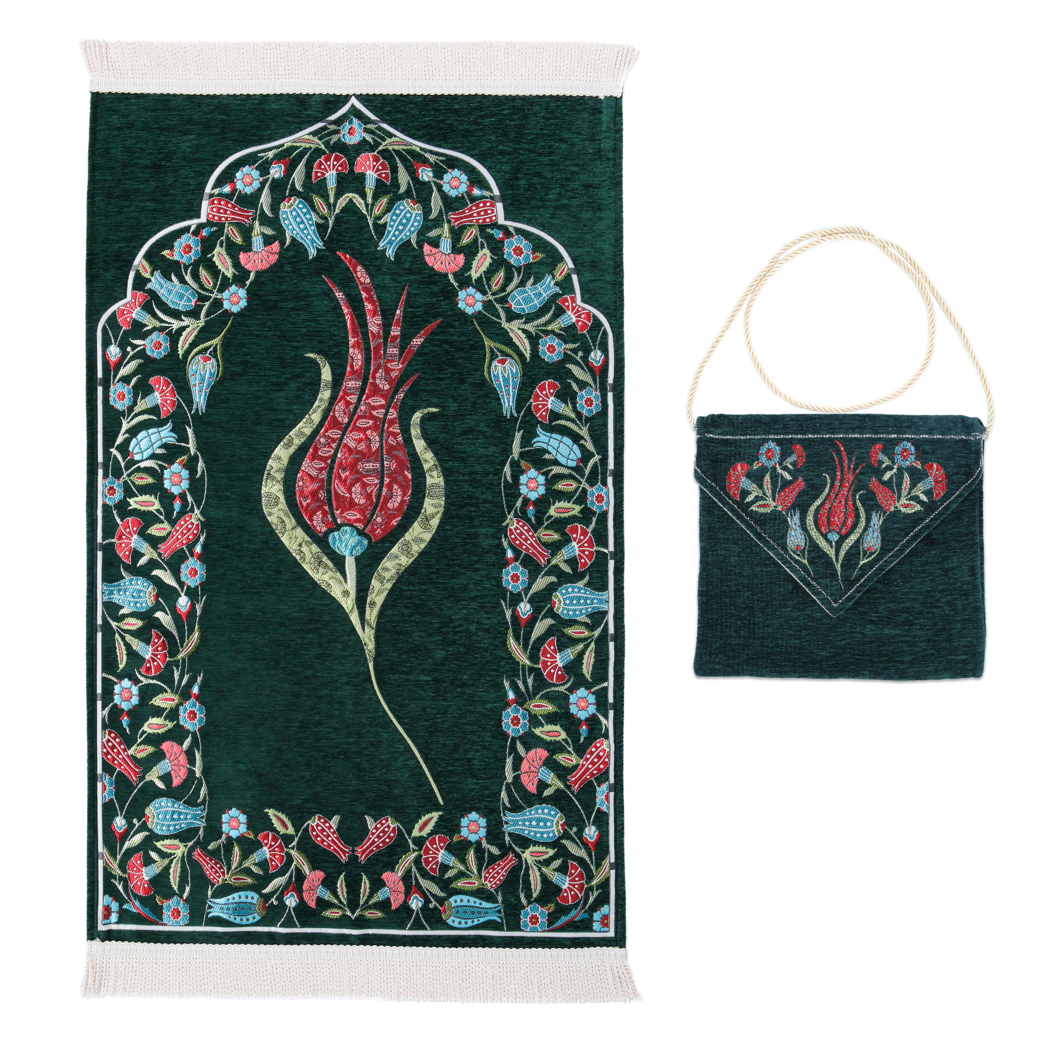 

Молитвенный коврик, молитвенный коврик с сумкой для переноски, мусульманский молитвенный коврик из толстой ткани с мягкой подкладкой, роскошные тканые исламские молитвенные коврики