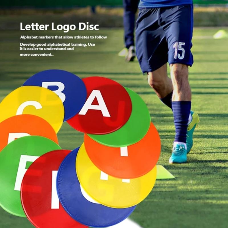Numbered Spots Marker Flat Floor Spots Markers for Field and Courts Marking Fitness Agility Training Sport Game Exercise