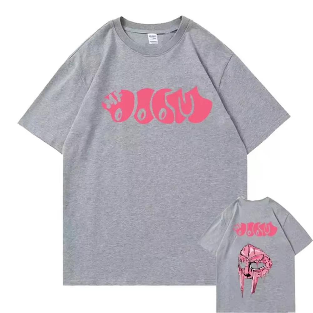 Sänger Mf Doom Madlib Madvillain Doppelseitiges Grafik Baumwoll T-Shirt Oberteile Männlich Hip Hop T-Shirt Männer Frauen Fleece Baumwoll T-Shirts