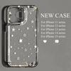 Applicable to iPhone17ProMax polka dot small snowflake space phone case Apple 16 transparent 15/14 niche