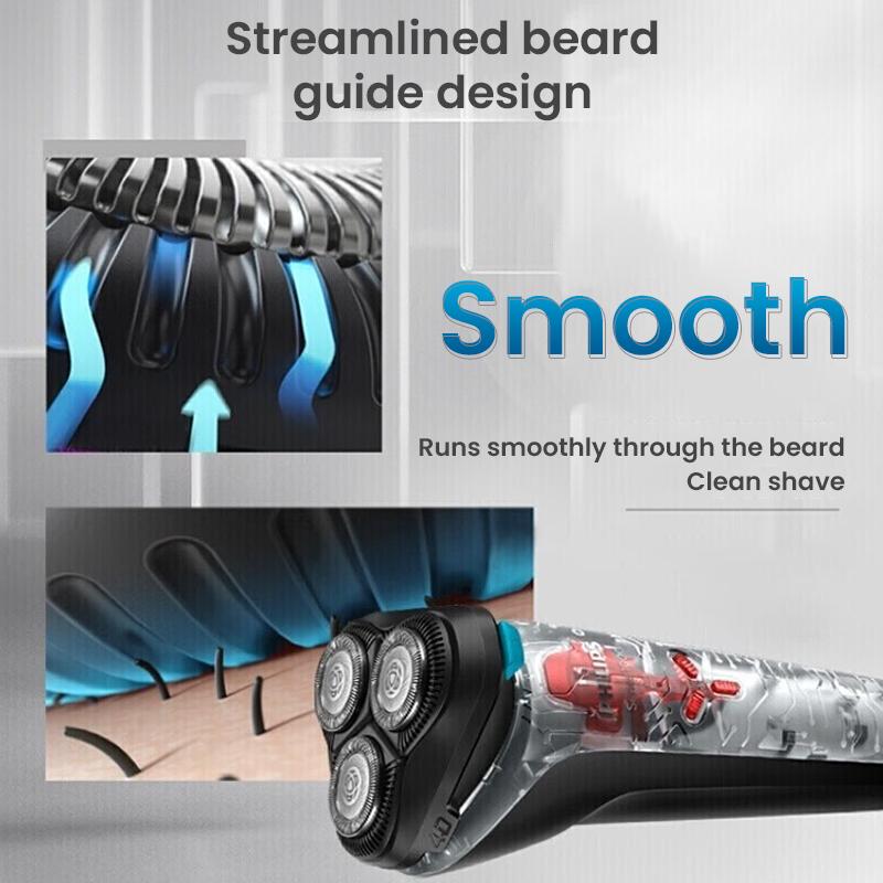 Philips 3-Kopf-Rasierer S1118 Duschgel 1 Stunde Schnellladung