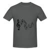Funny Music Line Unisexs Tshirt Printed Tops Are Loose And Slim Fit Unisexs Tshirts