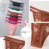 4Pcs/Set Sexy Lace Panties Women Elastic Hollow Out Transparent G-string Thong Female Lace Underpants Perspective Sexy Intimates