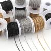 10 Meter/Rolle Edelstahlketten 1/1,5/2/2,5/3 mm Kettenglieder Kette für Schmuckherstellung DIY Halskette Armband Zubehör Großhandel