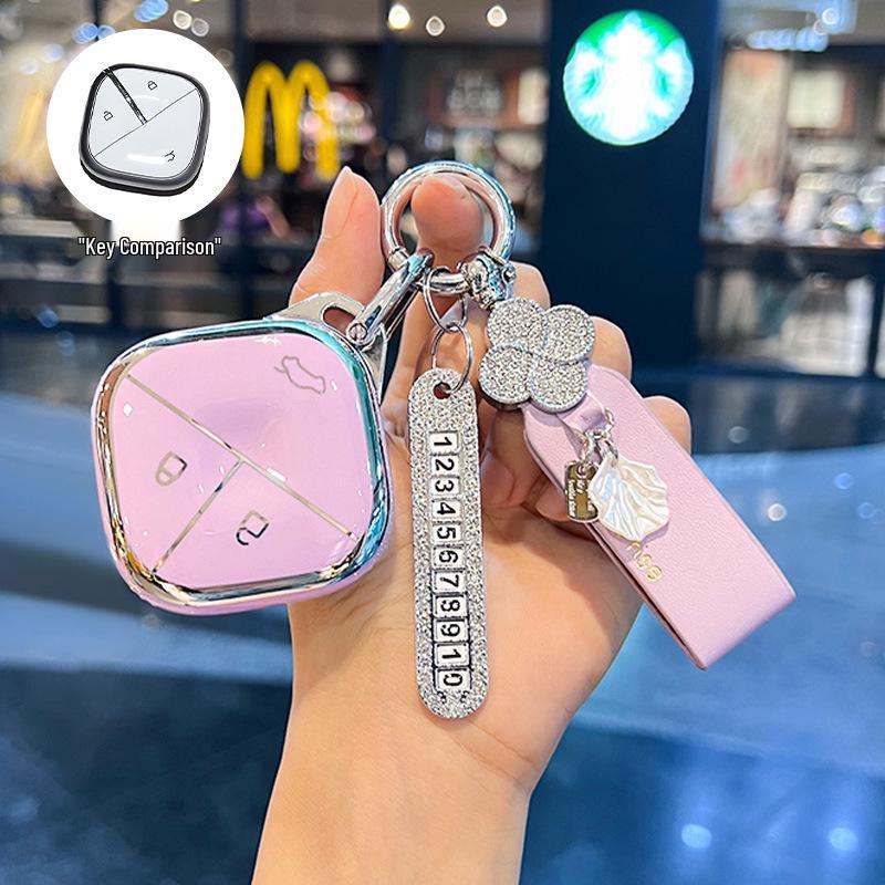 Wuling Bingo Key Cover for Hongguang Miniev, Bingo Plus, Xingguang S, Macaron, Mini GB, Jiachen - Women's Edition