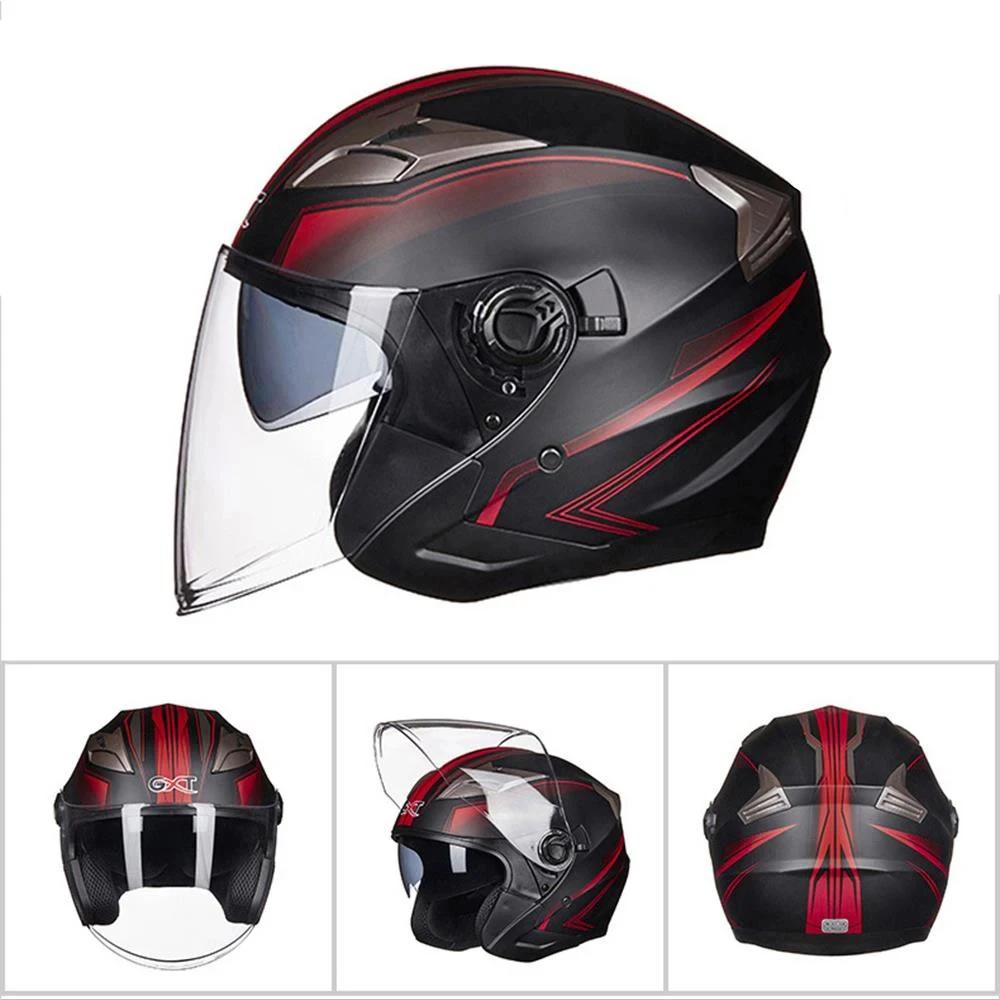 Kask Motocyklowy Kask Wyścigowy Off-Road Półtwarzowy Fajny Casco Moto Kask Street Fashion dla Mężczyzn Kobiet Cztery Pory Roku