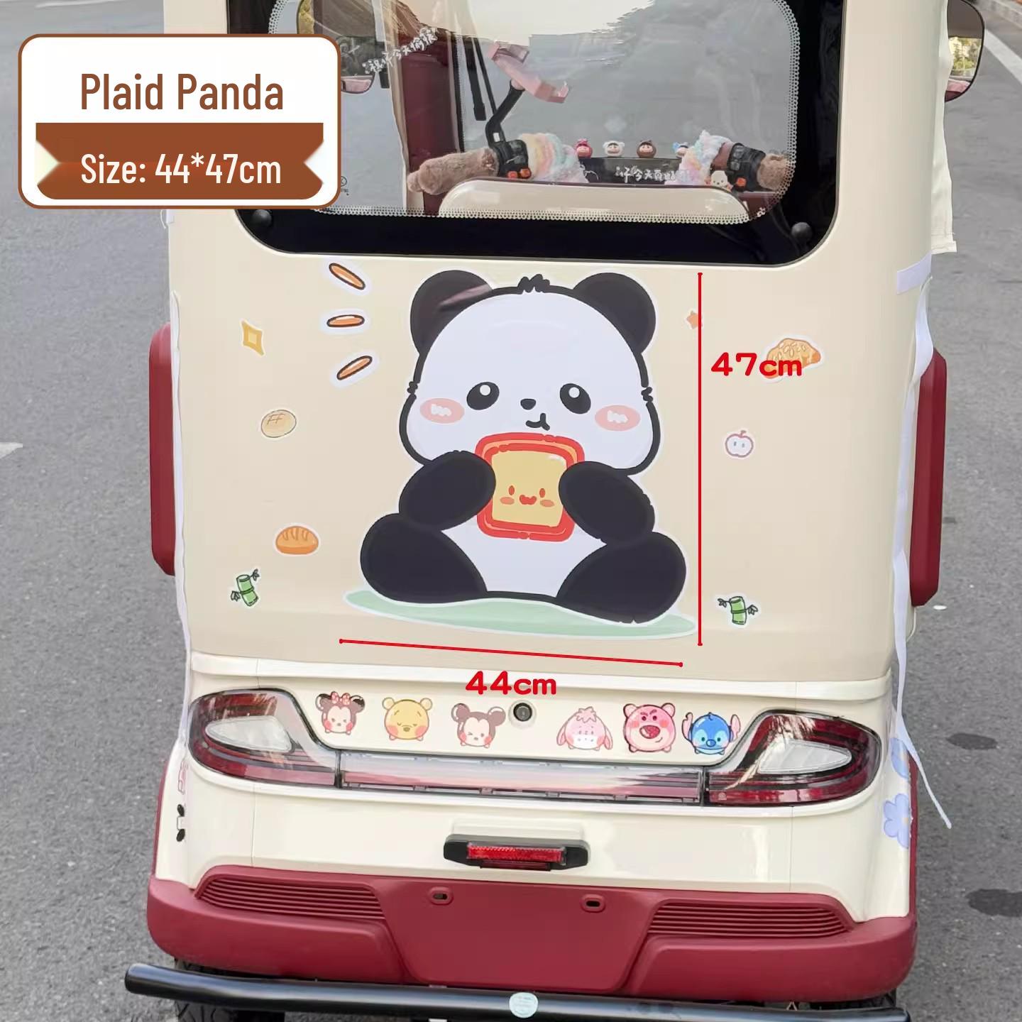 

Electric Tricycle Rear Body Decoration Stickers Accessory Set