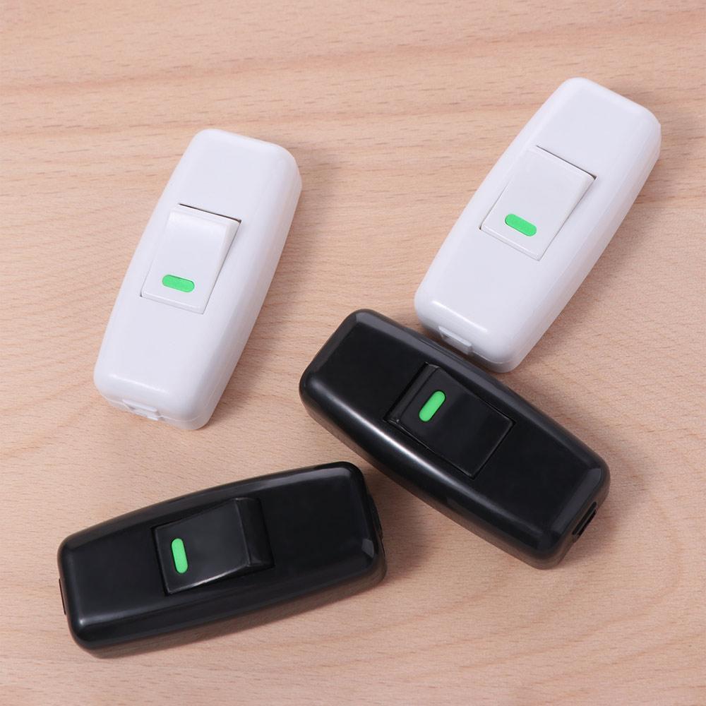 2pcs Classic Boat Shape Switch Plastic Light Switch Small Rocker Button  Desk Light