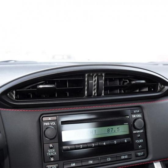 Carbon Fiber Central Air Vent Outlet Trim Cover for Subaru BRZ for Toyota 86 17+