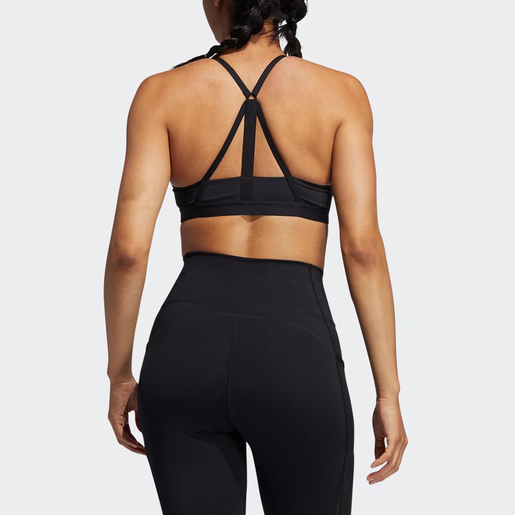 Adidas All Me Support Bra Low Support Casual Fashion Sports Bra Women Underwear Black GM2796