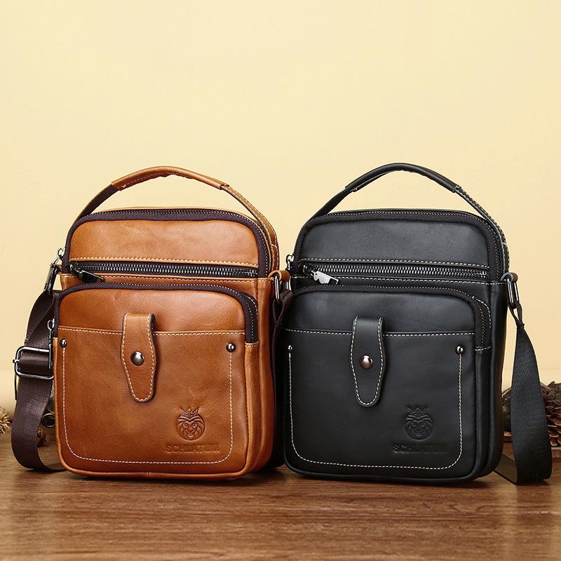 Men's Single-shoulder Crossbody Bag Genuine Leather Men's Bag