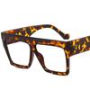 Fashion Designer Oversized Square Reading Glasses Women Men Large Frame Lady Elegant Eyeglasses Clear Anti Blue Light Vision +2