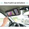 Black Car CD Case Holder DVD Vehicle Visor Storage Orangizer Large Capacity CD Visor Case With 12 DVD Storage Sleeves 1 Mesh Pocket 1 Pen Holder And