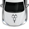 Honeycomb Decal Car Hood Bonnet Engine Sticker For  F30 F10 E39 E90 E87 E46 F48 G30 X5 E60 G30 Sport Vinyl Film Decal Decor