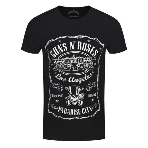 Guns N Roses Unisex-Erwachsene Paradise City Label T-Shirt