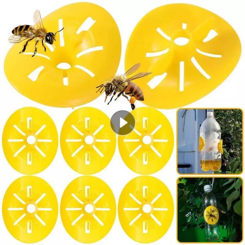 30PCS Flower Shape Flying Insects Funnel Trap Wasp Trap Catcher Bee Hornet Reusable Bee Catcher Flower Shaped Flying Insects Funnel Pest Wasp Trap