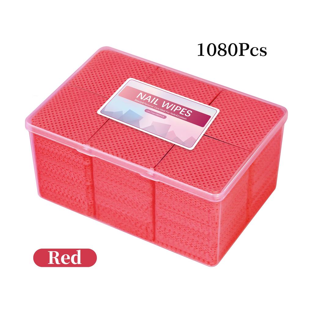 1080 PCS Lint Free Nail Cotton Pads For Nail Polish Removal Nail Wipes Magic Cleaning Sheets Box Refill For Salon And Home Use
