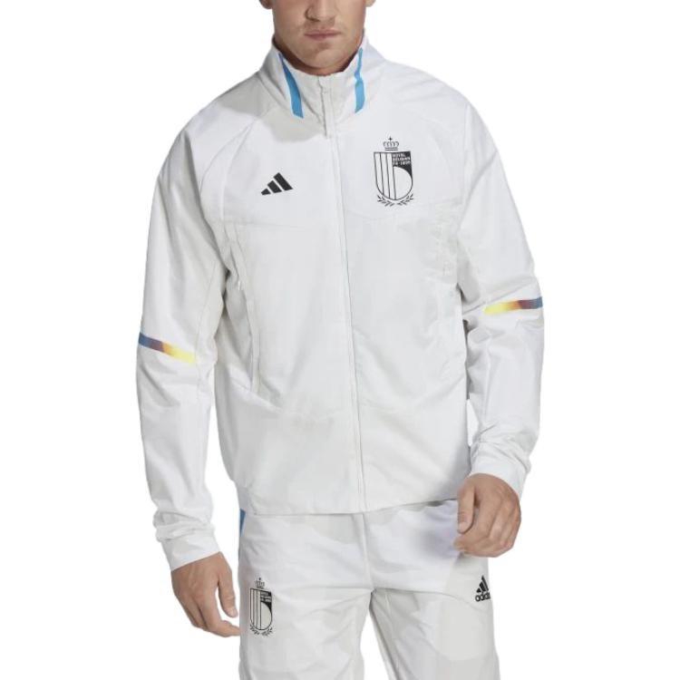 adidas Jackets Men's White Stand Collar Moderate Other IC1567