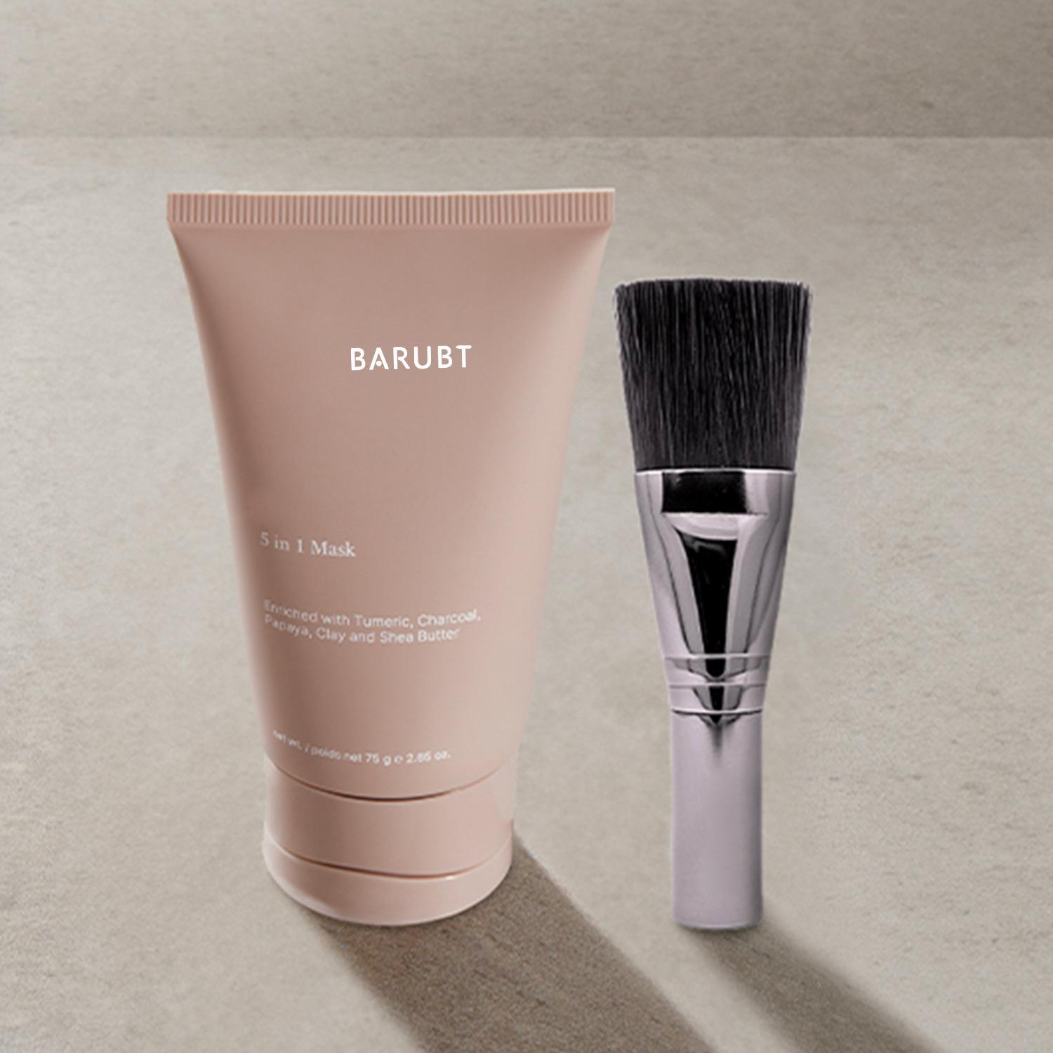 BARUBT Soothing Mud Mask Application Mask Five-in-one Deep Cleansing Skin Balancing Oil Moisturizing Three Packs