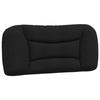 VidaXL Coussin de Tête de Lit, Oreiller de Lecture avec Fermeture à Glissière, Coussin de Lecture pour Lit Chambre, Noir 80 374527