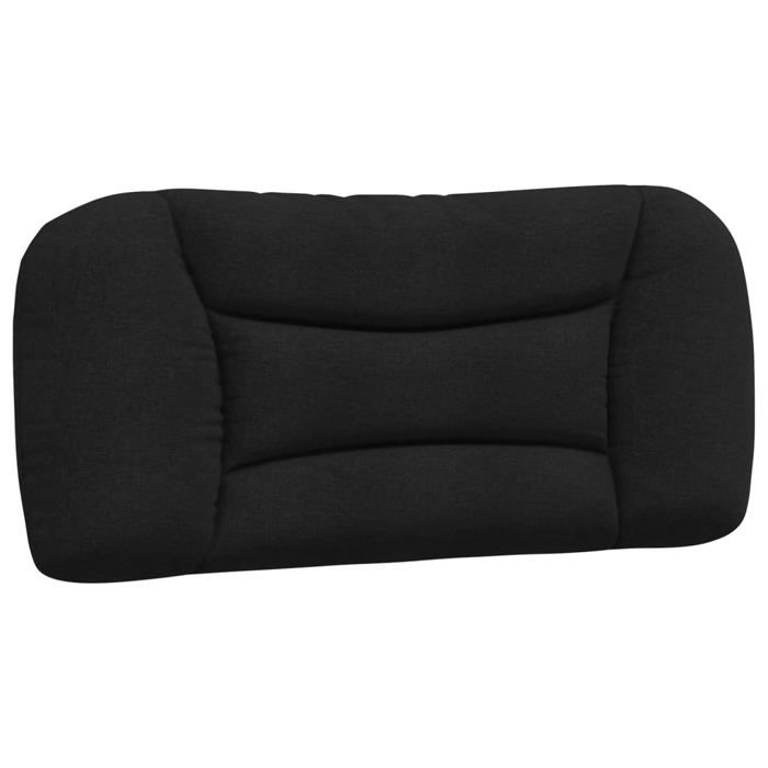 VidaXL Coussin de Tête de Lit, Oreiller de Lecture avec Fermeture à Glissière, Coussin de Lecture pour Lit Chambre, Noir 80 374527