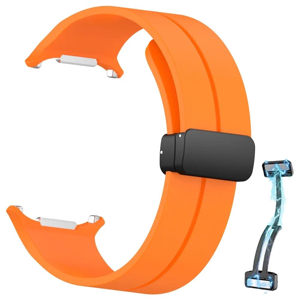 Silikonový sportovní řemínek pro Samsung Galaxy Watch Ultra 2025 Náramek pro Galaxy Watch 7 Ultra 47mm Řemínky s magnetickou přezkou