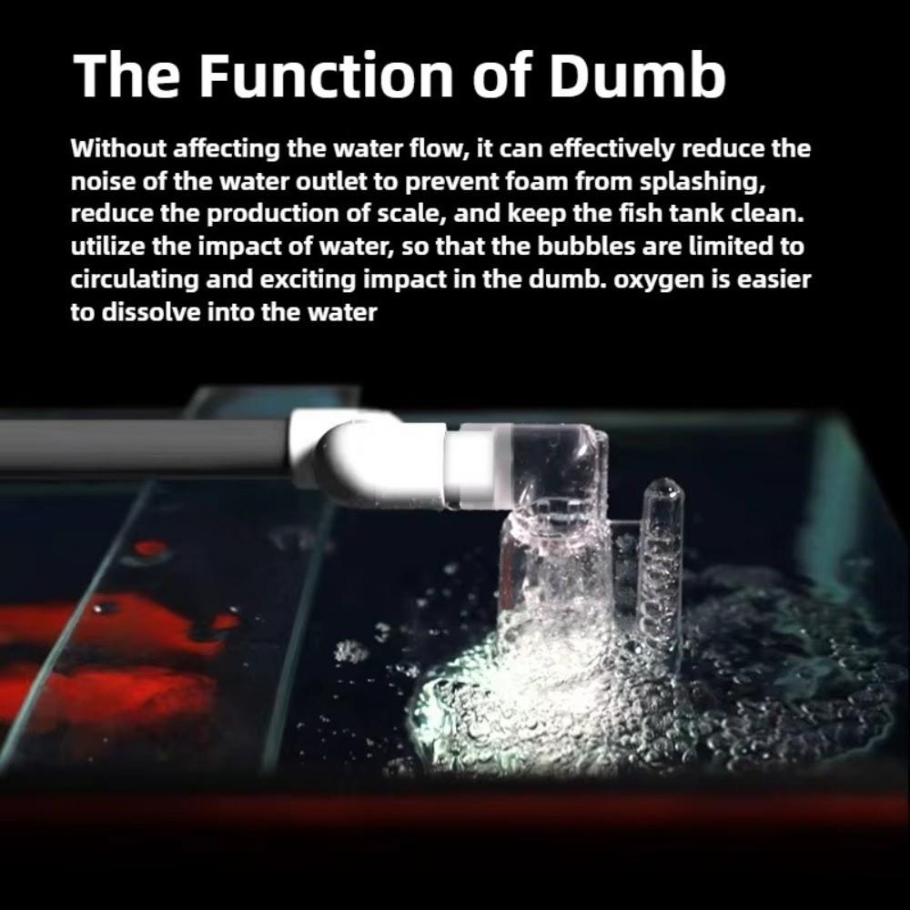 Transparent Oxygen Water Outlet Anti-Splash Aquarium Outflow Aerator For Canister Filter