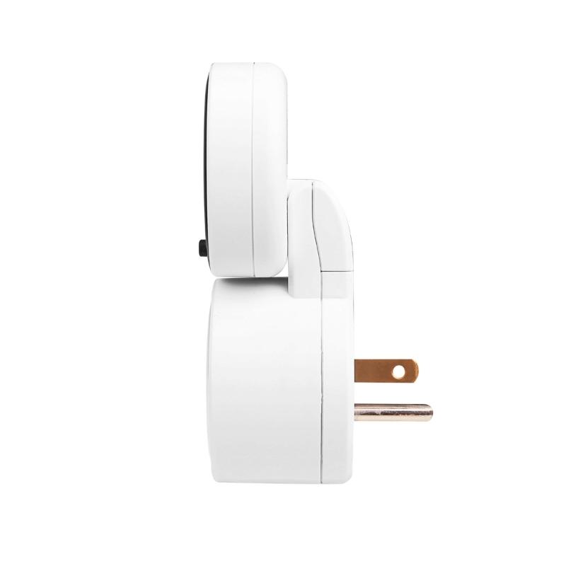 Tomada de Medidor de Energia com Design Rotativo e Display Brilhante em ABS para Cálculo Preciso do Custo de Energia Padrão dos EUA