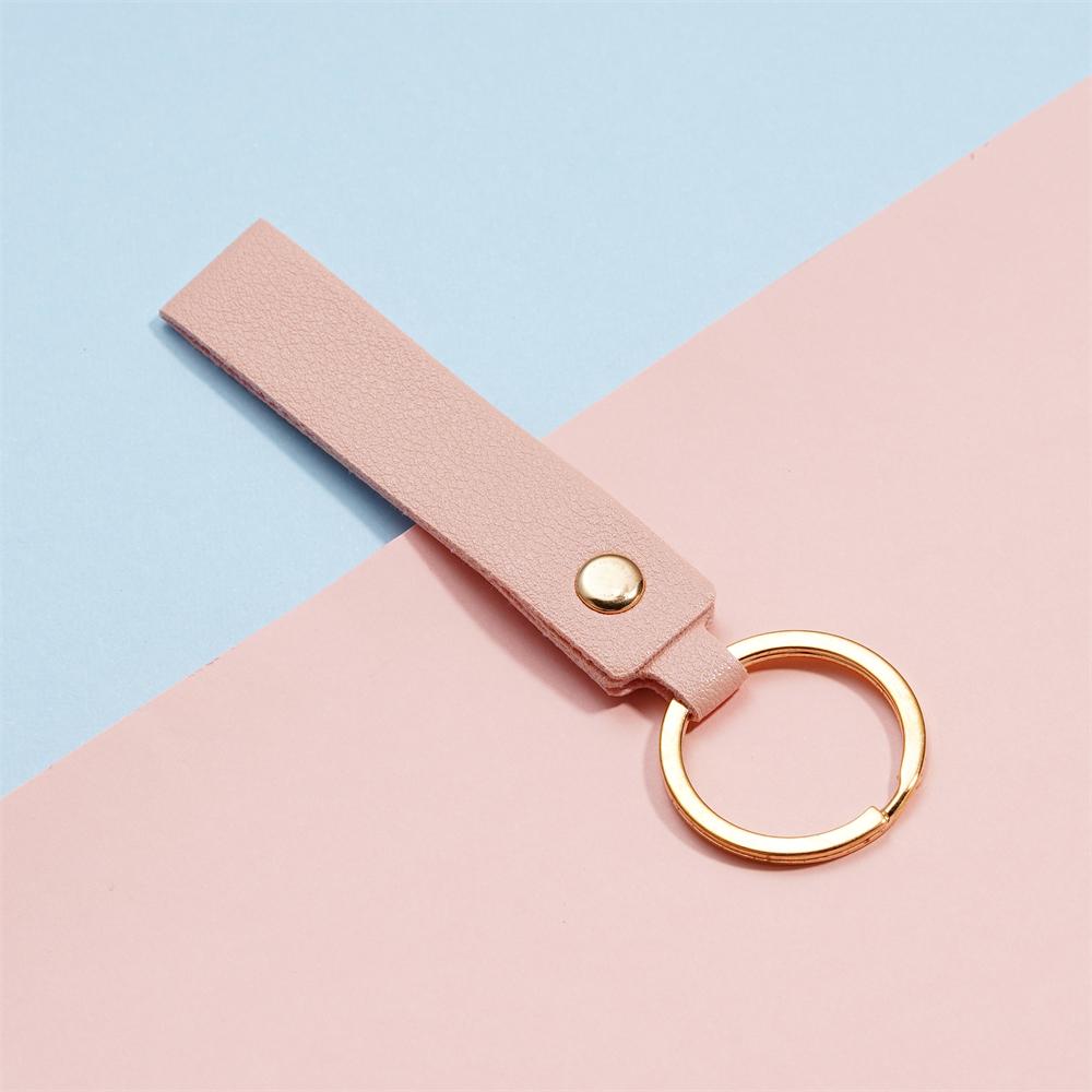 1/5pcs PU Leather Keychain Business Gift Leather Key Chain for Men Women Car Key Strap Waist Wallet KeyChains Keyrings
