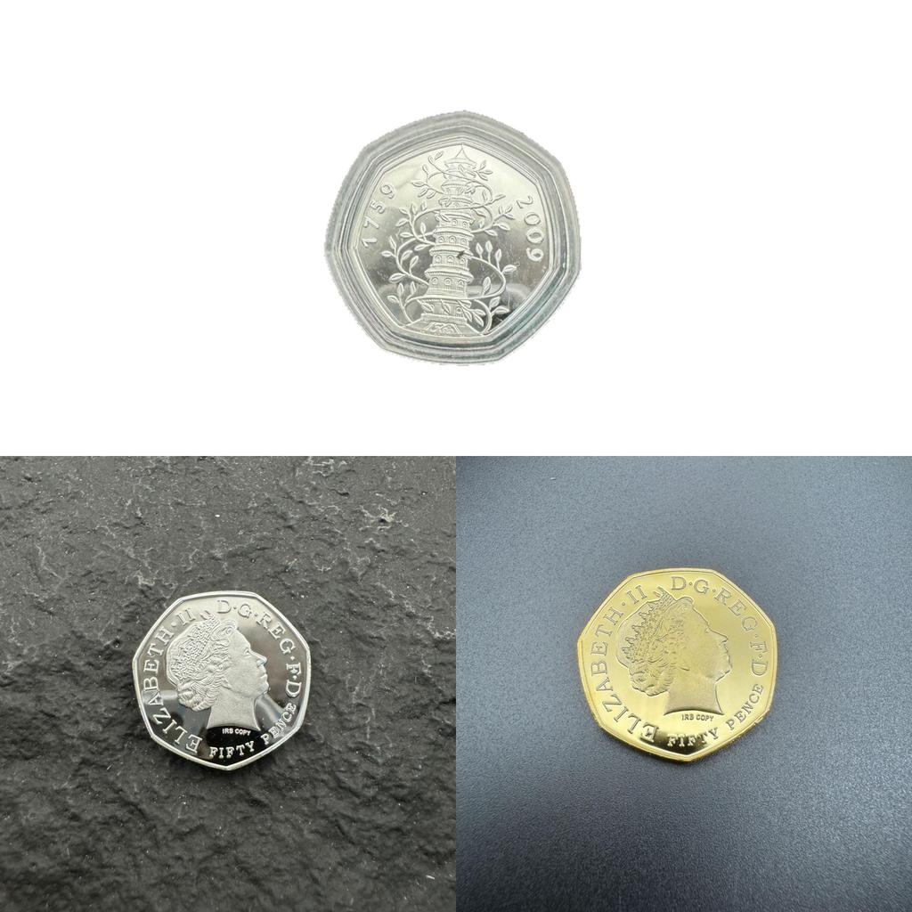 Seltene Kew Gardens 50p 2009 Nachbildung Münze Metall Gedenkmedaille Für Bürodekoration Und Geschenk