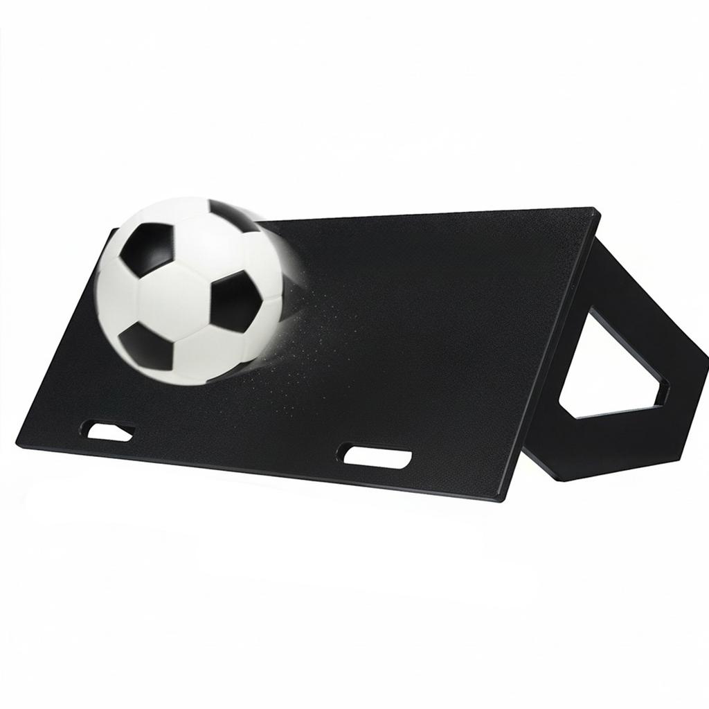 Soccer Rebounder Board 100x40cm Foldable HDPE Kickback Rebound Board Adjustable Angles for Passing &  Practice
