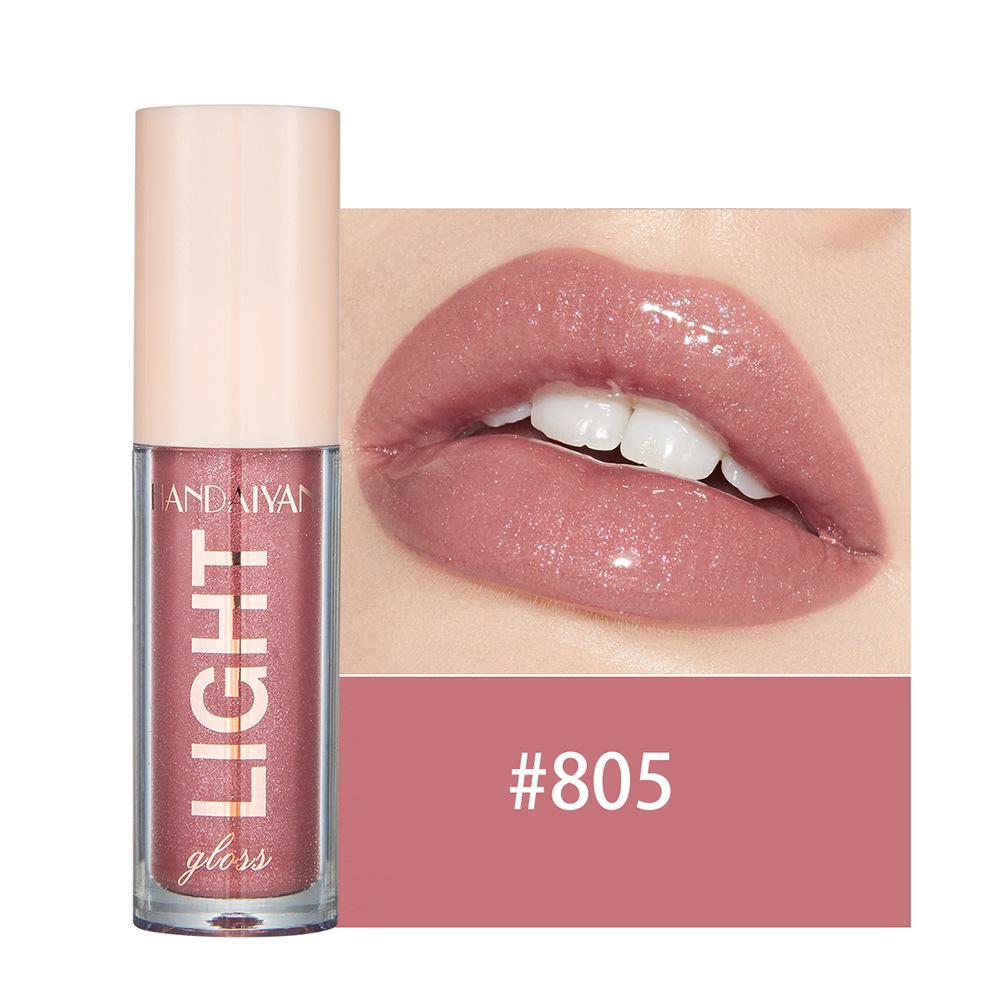Handaiyan Lip Gloss Sexy Plump Glitter Crystal Jelly Red Nude Lipstick Liquid Waterproof Moisturize Oil Lipgloss Makeup