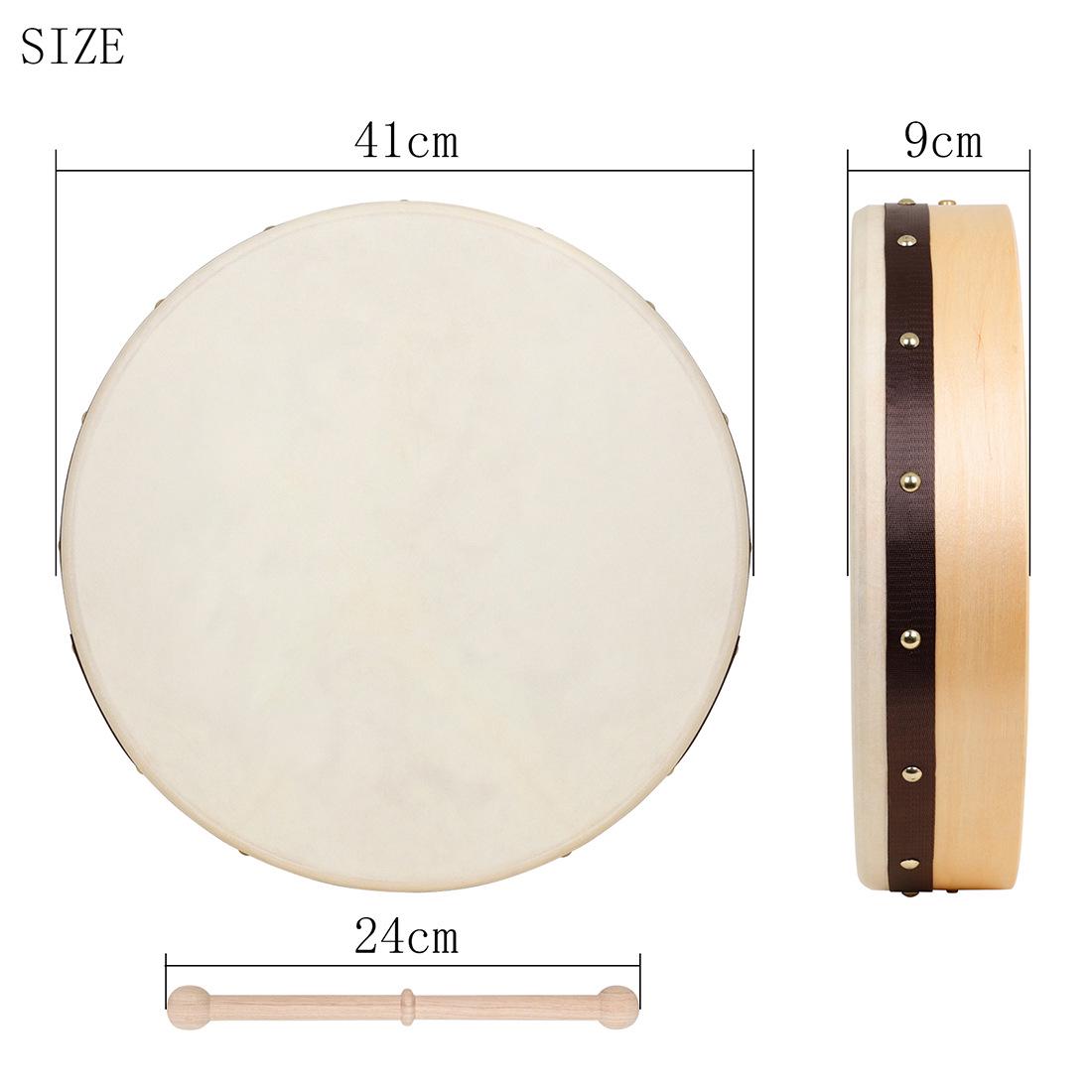 

16-18 Inch Irish Sheepskin Hand Drum for Xinjiang Dance and Ethnic Performance
