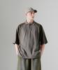 EZKATON Contrast Track Collar Short Sleeve T-Shirt Cement Shst6700