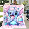 1pc Stitch Printing Blanket - Soft, All-Season Throw for Office Blanket, Personalized Gift with Adorable Cartoon Design