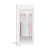 6PCS Set Nail Art Design Painting Pen Set Nail Art Tips UV Gel Nail Art Dotting Pen Acrylic Handle Rhinestone Crystal 2