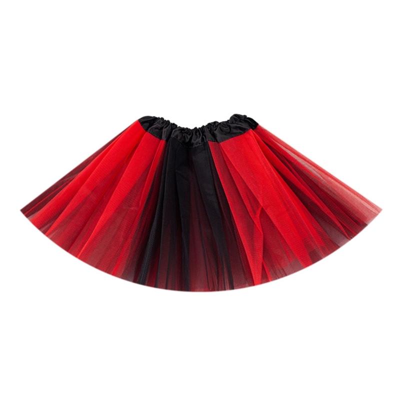 Gonna Tutù Elastica Vita Alta Gonna in Tulle Gonna Tutù in Tulle Stratificata Costumi Cosplay di Halloween per Bambine Adolescenti Regali