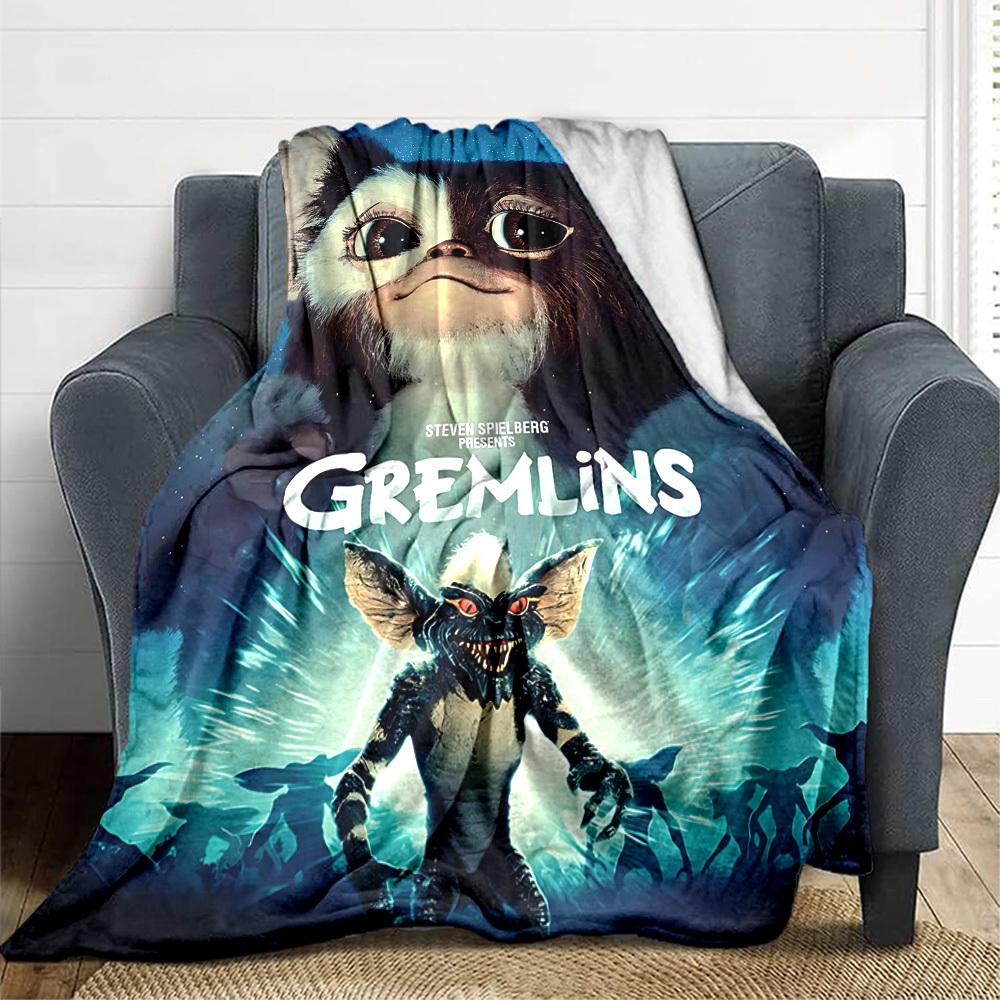 

1 шт. Плед Gremlins Легкий фланелевый плед для дивана, кровати, путешествий, кемпинга, гостиной, офиса, дивана, кресла и кровати 80x120cm
